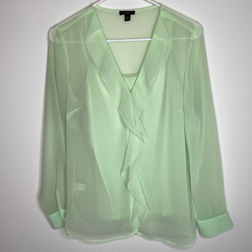 Ann Taylor Blouse Petite Medium